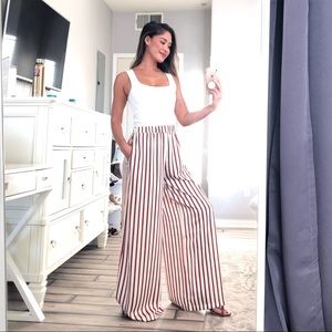 Super Lengthening High Waisted Wide-leg Trousers